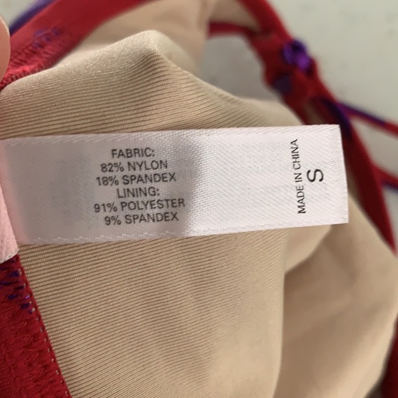 NWOT VICTORIA’S SECRET Red And Purple Metallic Polka Dot Bikini - Picture 12 of 14